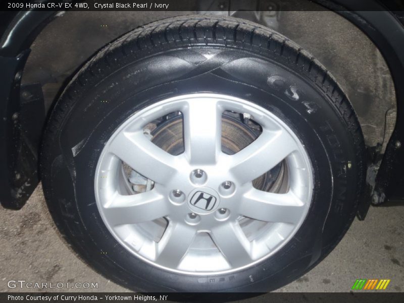 Crystal Black Pearl / Ivory 2009 Honda CR-V EX 4WD