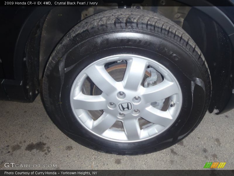 Crystal Black Pearl / Ivory 2009 Honda CR-V EX 4WD