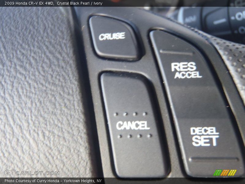 Crystal Black Pearl / Ivory 2009 Honda CR-V EX 4WD