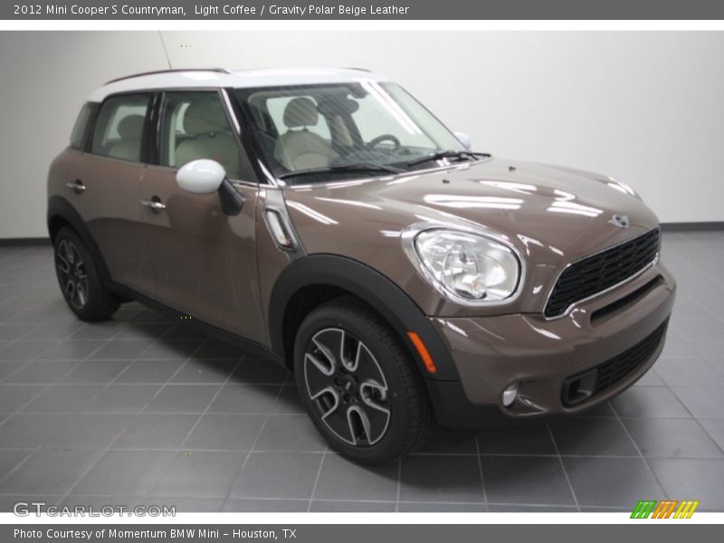 Light Coffee / Gravity Polar Beige Leather 2012 Mini Cooper S Countryman