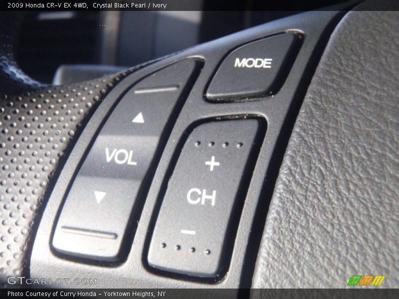 Crystal Black Pearl / Ivory 2009 Honda CR-V EX 4WD