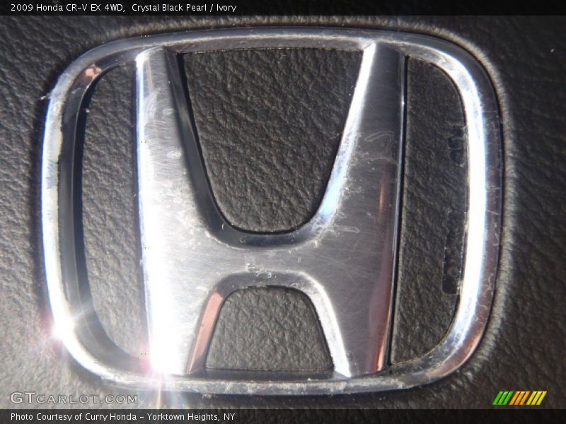 Crystal Black Pearl / Ivory 2009 Honda CR-V EX 4WD
