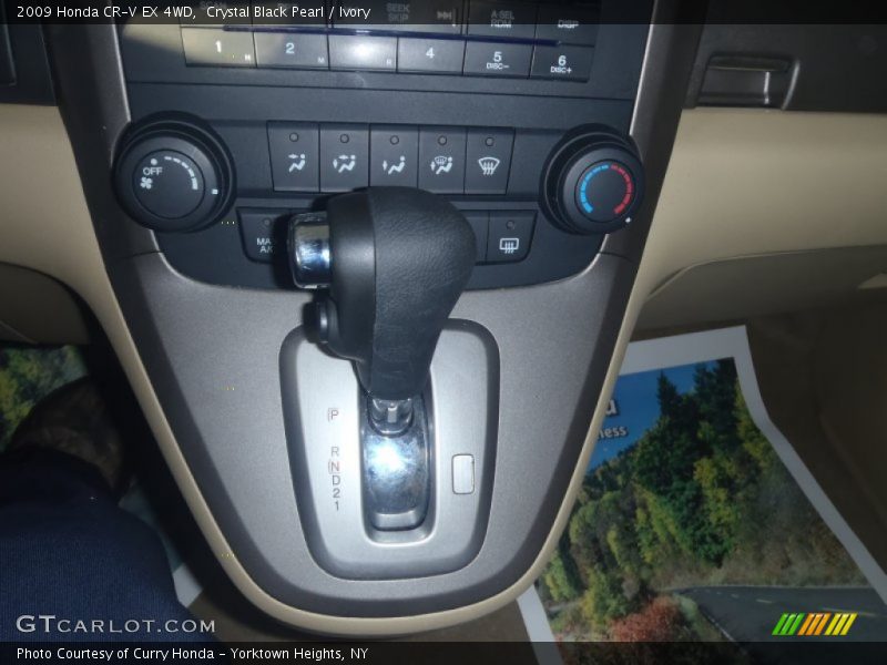 Crystal Black Pearl / Ivory 2009 Honda CR-V EX 4WD