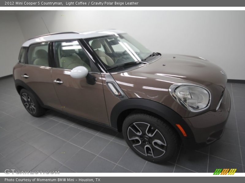 Light Coffee / Gravity Polar Beige Leather 2012 Mini Cooper S Countryman