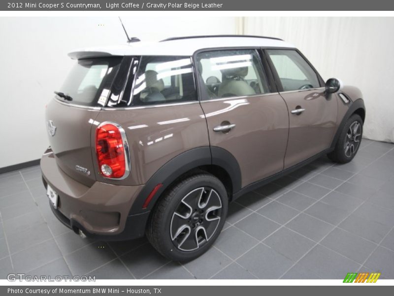 Light Coffee / Gravity Polar Beige Leather 2012 Mini Cooper S Countryman