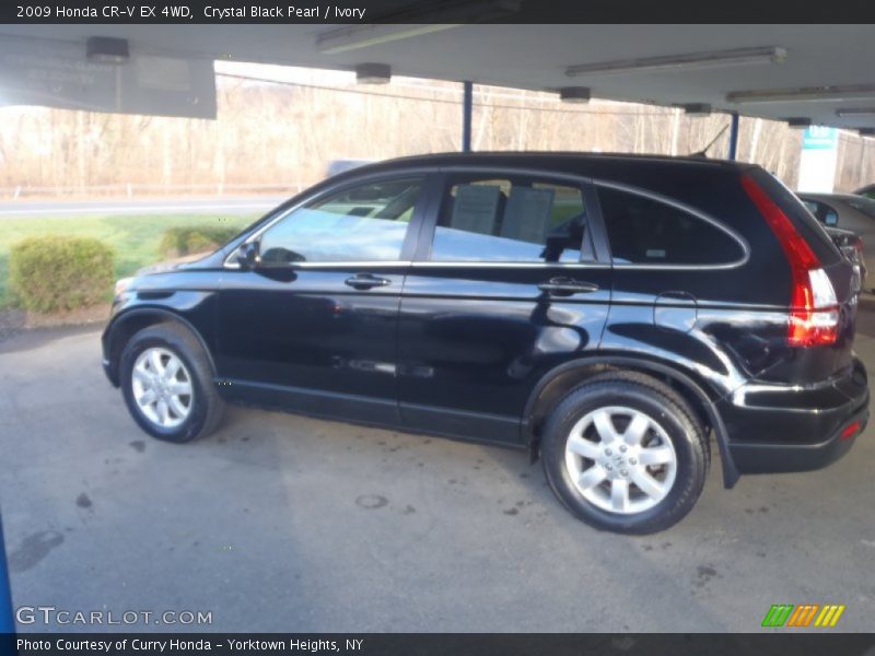 Crystal Black Pearl / Ivory 2009 Honda CR-V EX 4WD