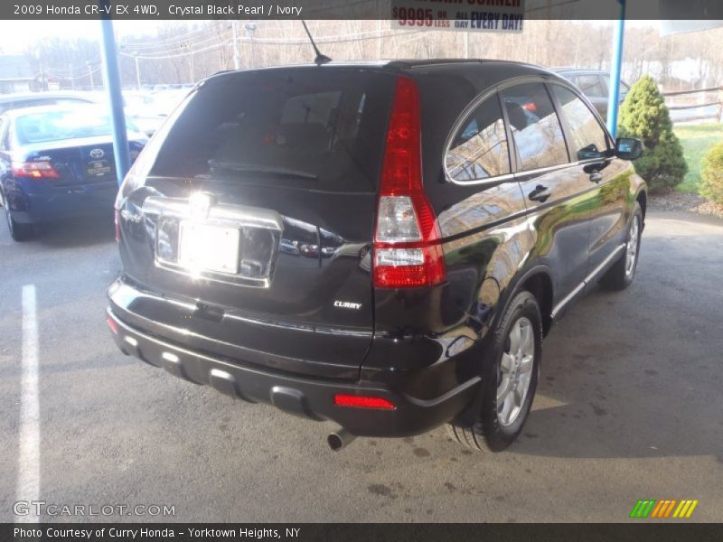 Crystal Black Pearl / Ivory 2009 Honda CR-V EX 4WD
