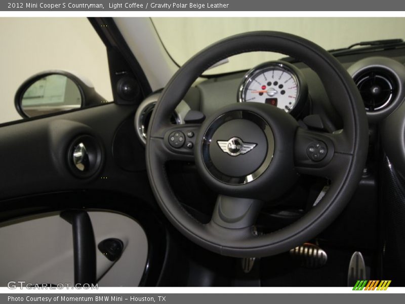 Light Coffee / Gravity Polar Beige Leather 2012 Mini Cooper S Countryman