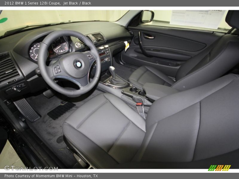 Jet Black / Black 2012 BMW 1 Series 128i Coupe