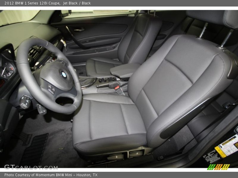 Jet Black / Black 2012 BMW 1 Series 128i Coupe