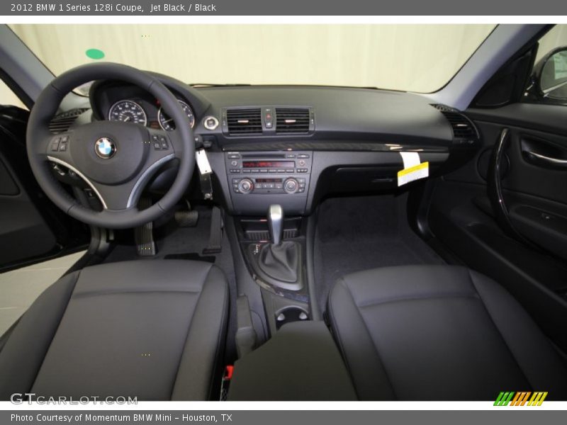 Jet Black / Black 2012 BMW 1 Series 128i Coupe