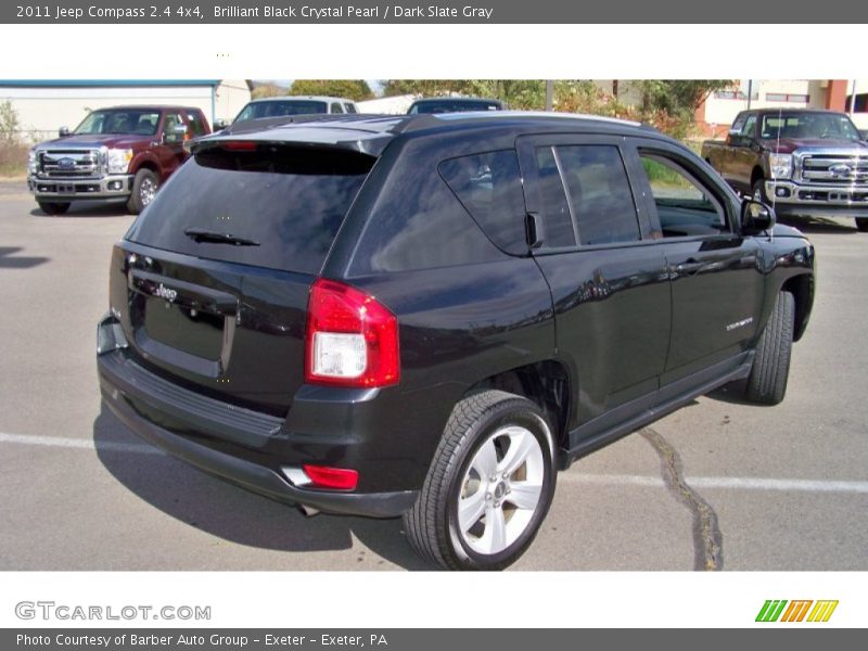 Brilliant Black Crystal Pearl / Dark Slate Gray 2011 Jeep Compass 2.4 4x4