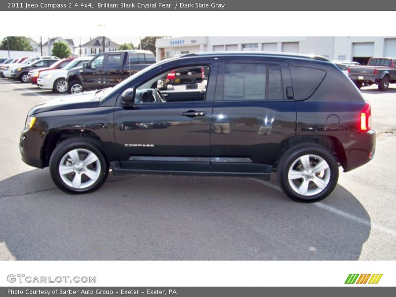 Brilliant Black Crystal Pearl / Dark Slate Gray 2011 Jeep Compass 2.4 4x4