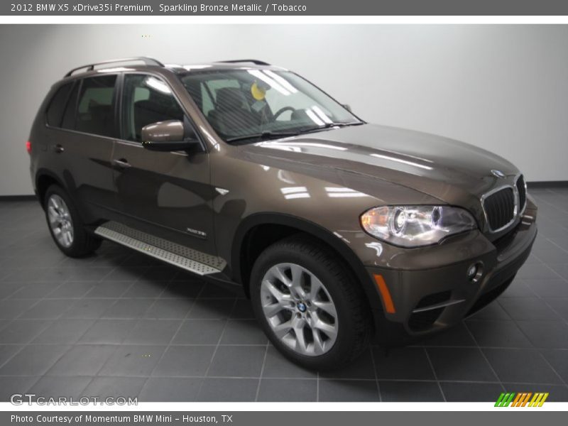 Sparkling Bronze Metallic / Tobacco 2012 BMW X5 xDrive35i Premium