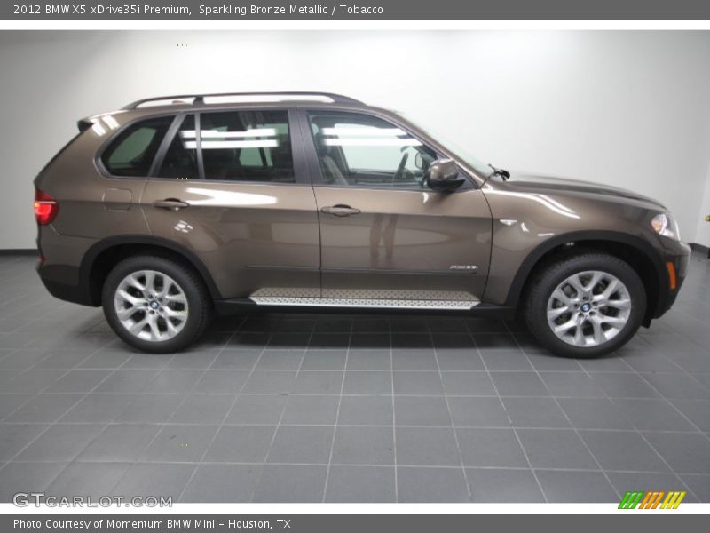 Sparkling Bronze Metallic / Tobacco 2012 BMW X5 xDrive35i Premium