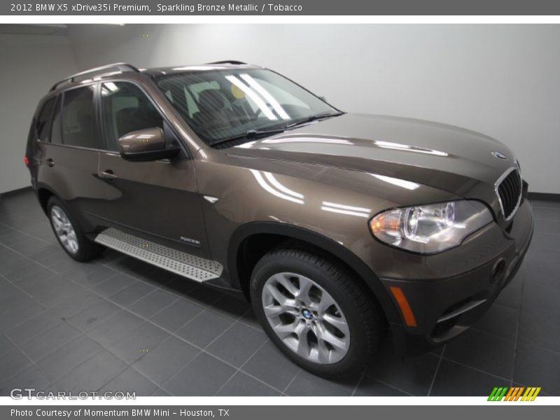 Sparkling Bronze Metallic / Tobacco 2012 BMW X5 xDrive35i Premium