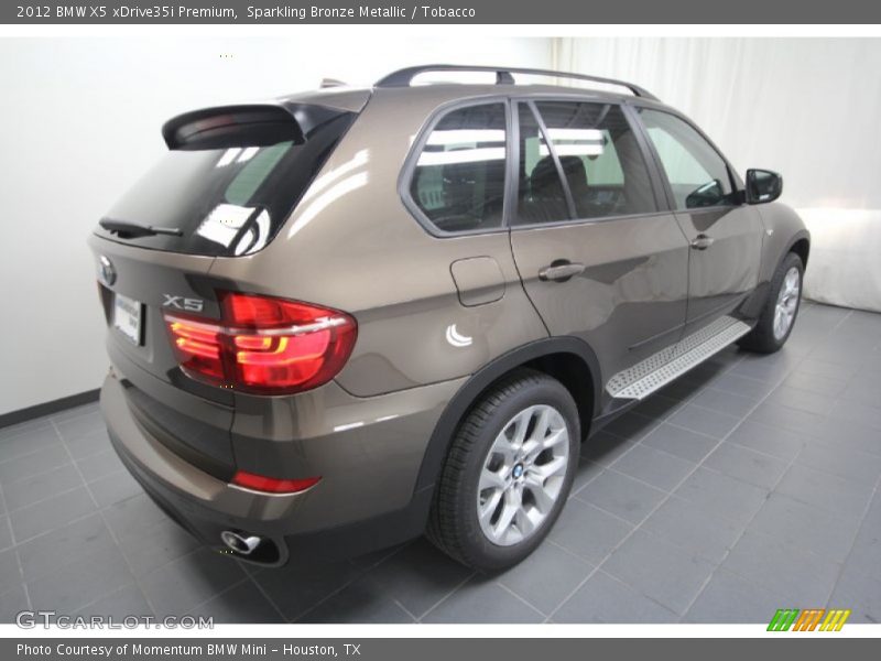 Sparkling Bronze Metallic / Tobacco 2012 BMW X5 xDrive35i Premium