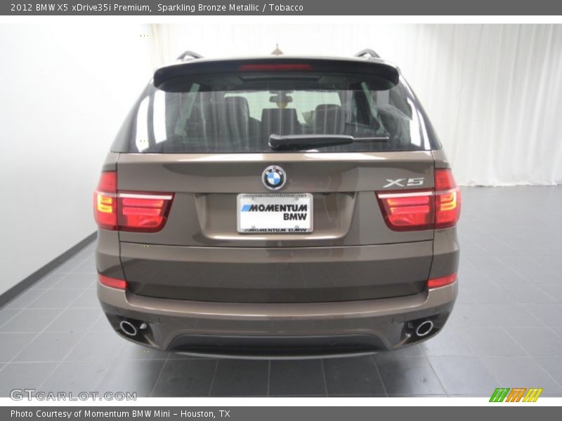 Sparkling Bronze Metallic / Tobacco 2012 BMW X5 xDrive35i Premium
