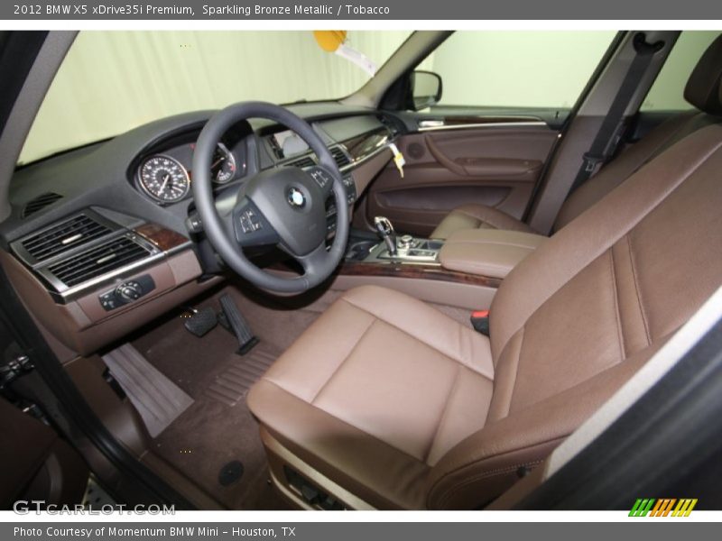 Sparkling Bronze Metallic / Tobacco 2012 BMW X5 xDrive35i Premium