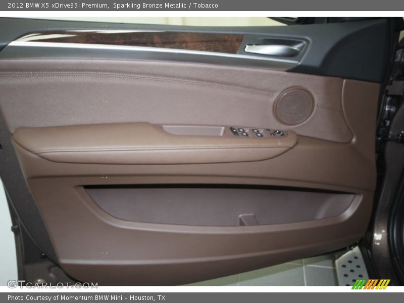 Sparkling Bronze Metallic / Tobacco 2012 BMW X5 xDrive35i Premium