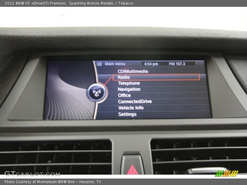 Sparkling Bronze Metallic / Tobacco 2012 BMW X5 xDrive35i Premium