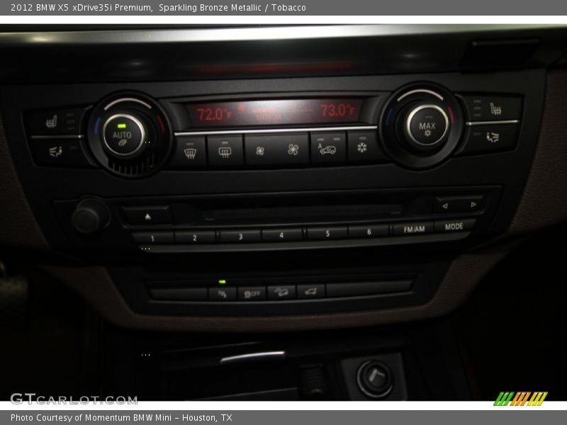 Sparkling Bronze Metallic / Tobacco 2012 BMW X5 xDrive35i Premium