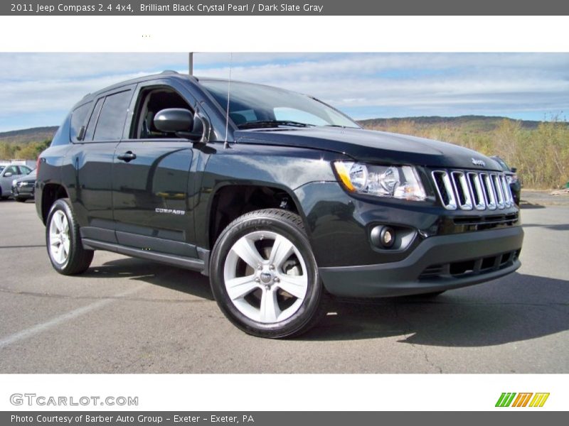 Brilliant Black Crystal Pearl / Dark Slate Gray 2011 Jeep Compass 2.4 4x4