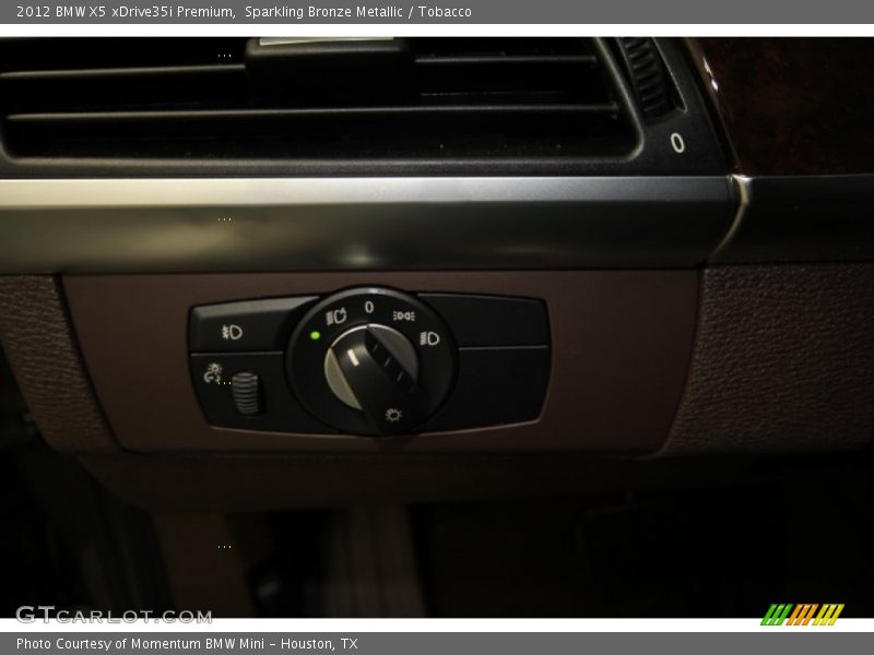 Sparkling Bronze Metallic / Tobacco 2012 BMW X5 xDrive35i Premium