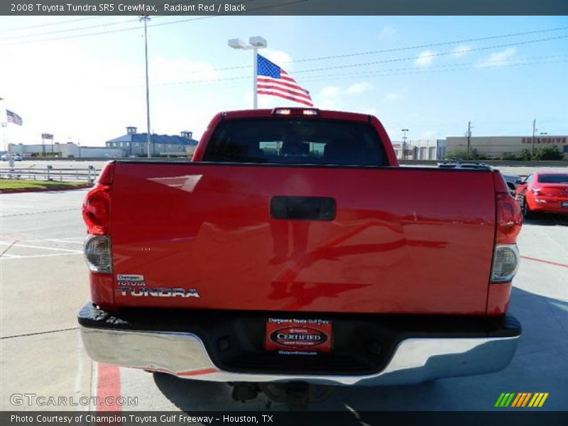 Radiant Red / Black 2008 Toyota Tundra SR5 CrewMax