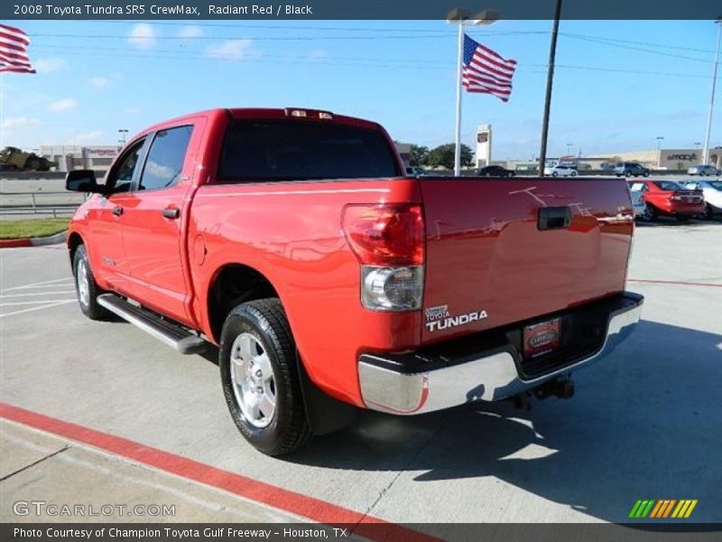 Radiant Red / Black 2008 Toyota Tundra SR5 CrewMax