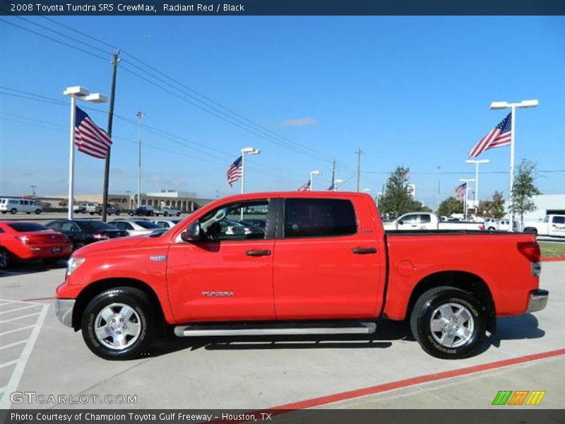 Radiant Red / Black 2008 Toyota Tundra SR5 CrewMax