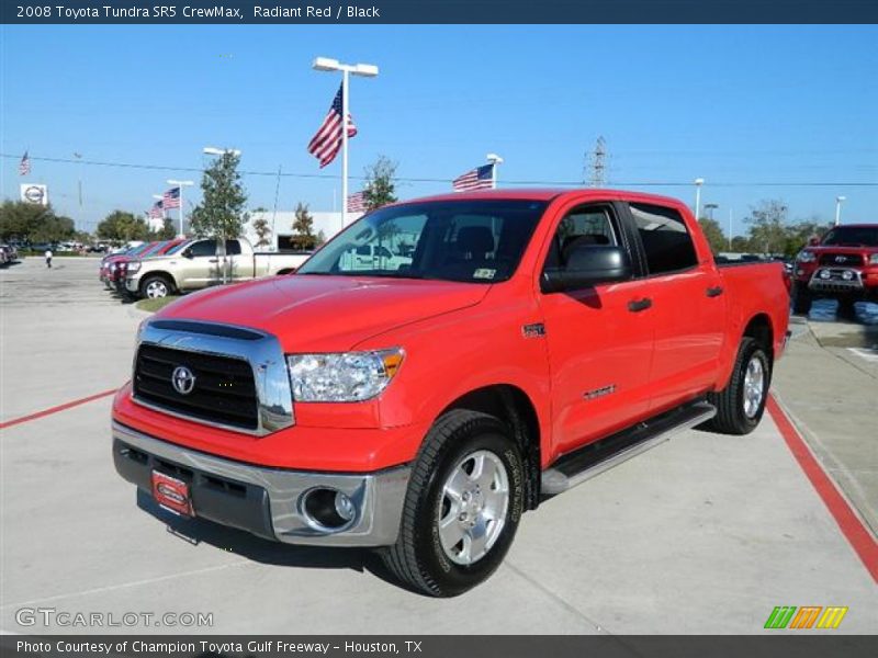 Radiant Red / Black 2008 Toyota Tundra SR5 CrewMax