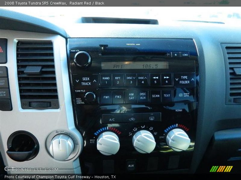 Radiant Red / Black 2008 Toyota Tundra SR5 CrewMax