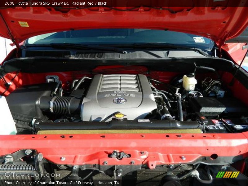Radiant Red / Black 2008 Toyota Tundra SR5 CrewMax