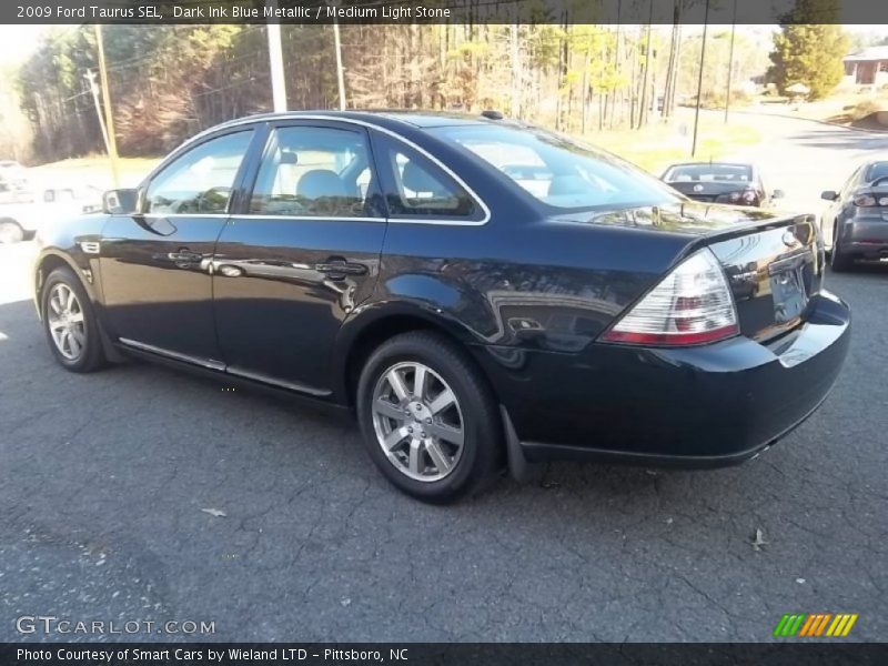 Dark Ink Blue Metallic / Medium Light Stone 2009 Ford Taurus SEL