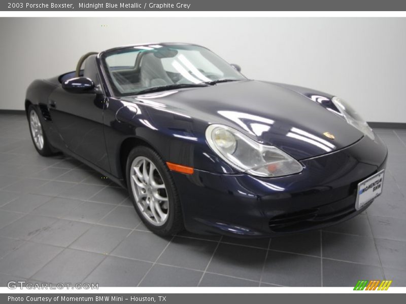Midnight Blue Metallic / Graphite Grey 2003 Porsche Boxster