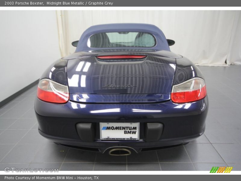 Midnight Blue Metallic / Graphite Grey 2003 Porsche Boxster