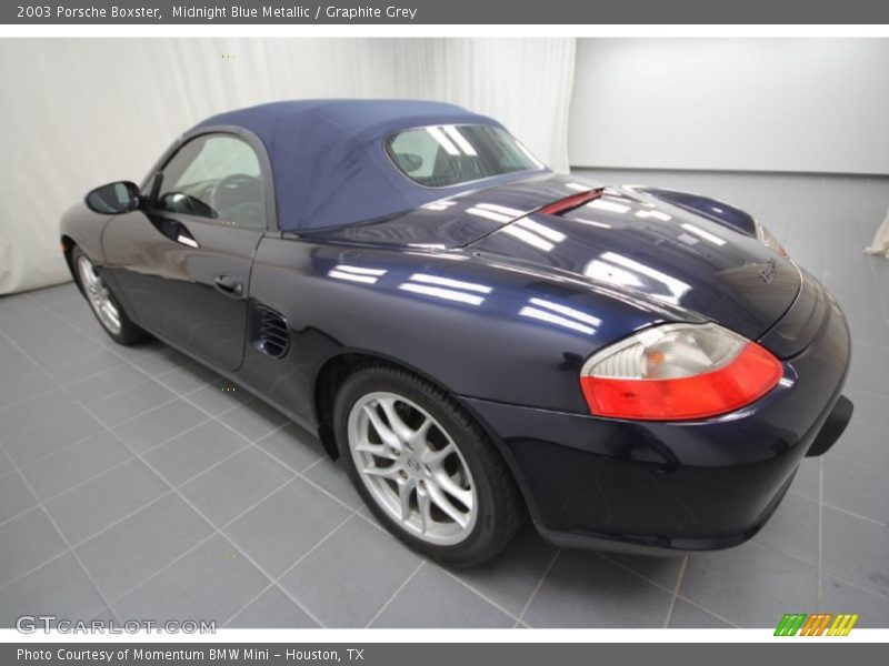 Midnight Blue Metallic / Graphite Grey 2003 Porsche Boxster