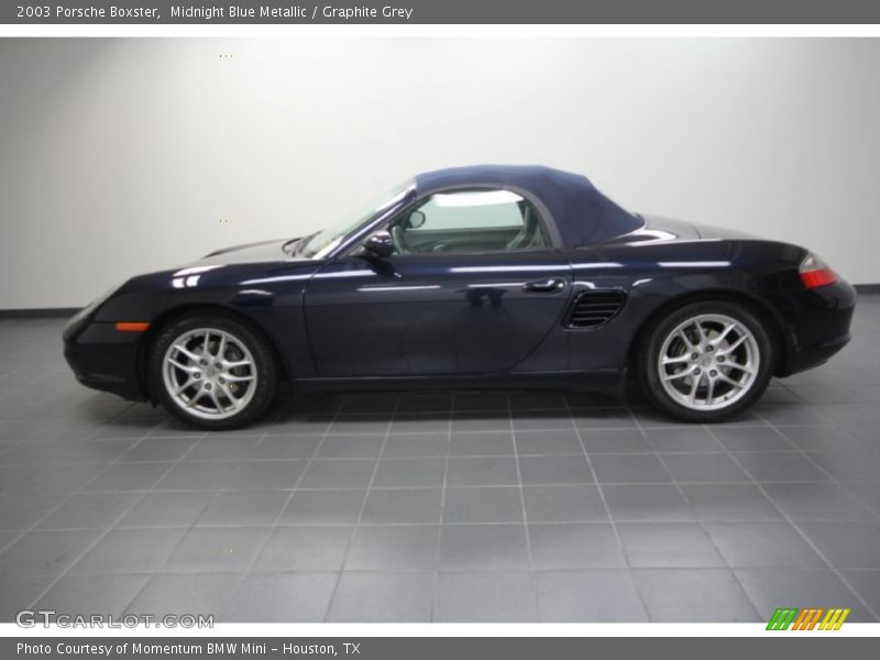 Midnight Blue Metallic / Graphite Grey 2003 Porsche Boxster