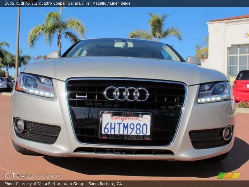 Sahara Silver Metallic / Linen Beige 2009 Audi A5 3.2 quattro Coupe