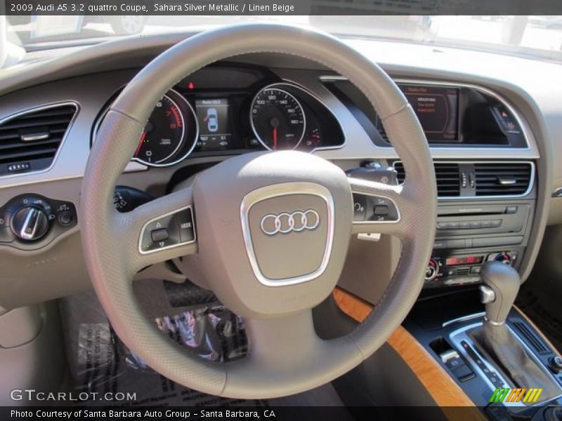Sahara Silver Metallic / Linen Beige 2009 Audi A5 3.2 quattro Coupe