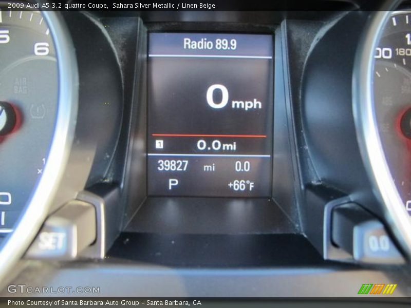 Sahara Silver Metallic / Linen Beige 2009 Audi A5 3.2 quattro Coupe