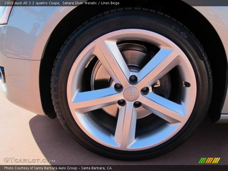 Sahara Silver Metallic / Linen Beige 2009 Audi A5 3.2 quattro Coupe