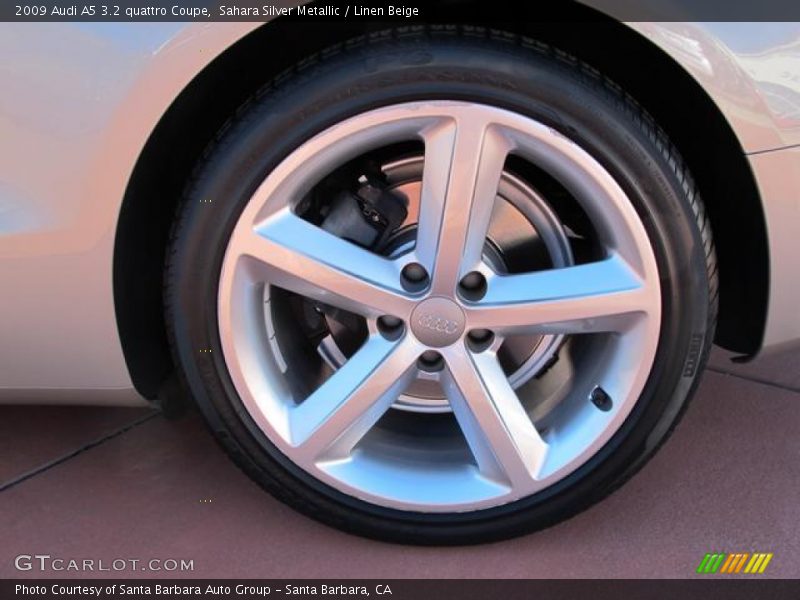 Sahara Silver Metallic / Linen Beige 2009 Audi A5 3.2 quattro Coupe