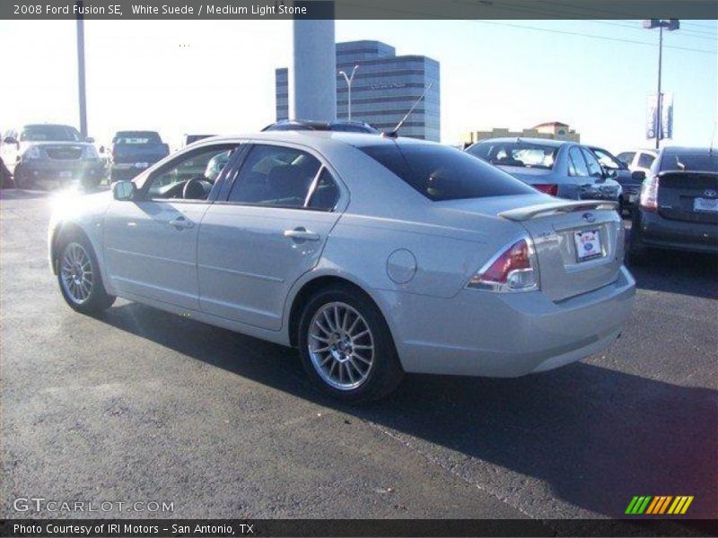 White Suede / Medium Light Stone 2008 Ford Fusion SE
