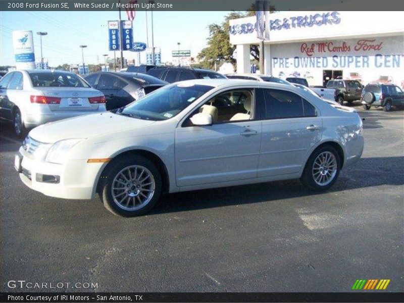 White Suede / Medium Light Stone 2008 Ford Fusion SE