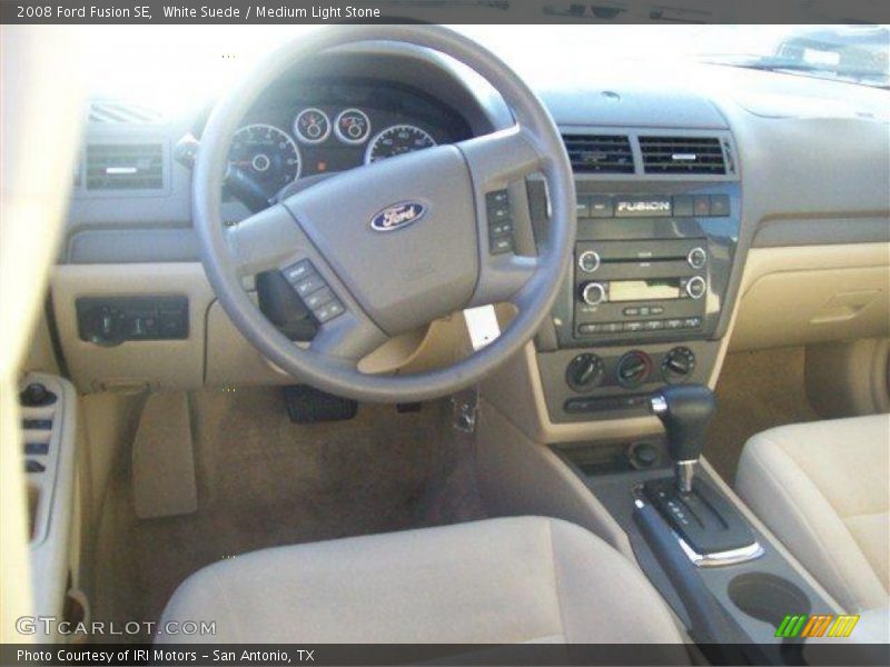 White Suede / Medium Light Stone 2008 Ford Fusion SE
