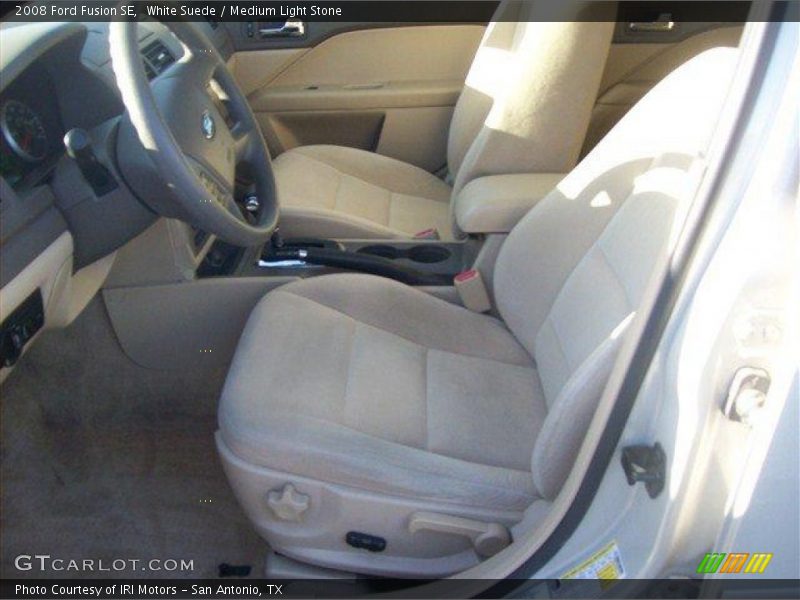 White Suede / Medium Light Stone 2008 Ford Fusion SE