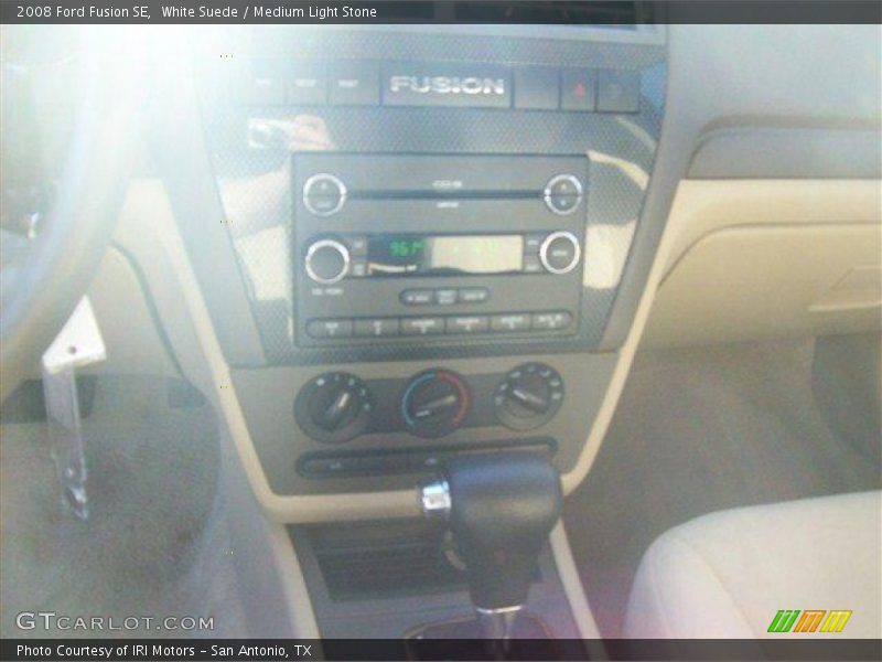 White Suede / Medium Light Stone 2008 Ford Fusion SE