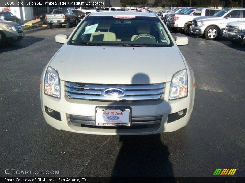 White Suede / Medium Light Stone 2008 Ford Fusion SE